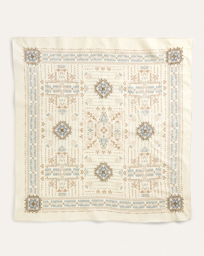LAUREL GROVE EMBROIDERED BANDANA